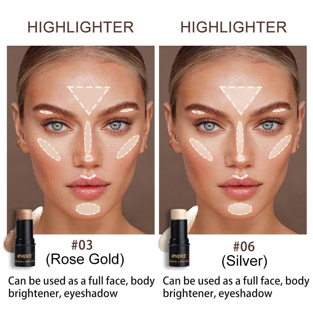 2-Piece Highlighter & Contour Stick Set